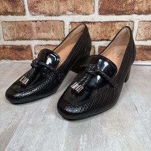 Brioso Maureen Tailored Mixed Media Designed Leather Pumps NWOT Size 9M